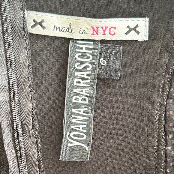 Yoana Baraschi Black Neon Tweed Sleeveless Sheath Dress 6 Y2K Artsy Designer - Picture 6 of 13